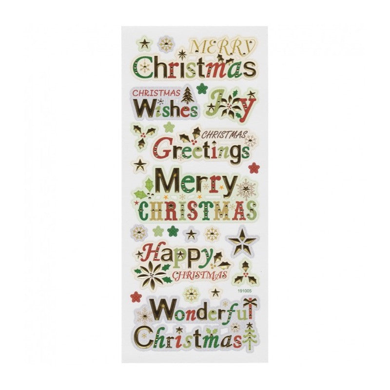 Stickers In Rilievo Con Stampa Metallizzata – Auguri - Wiler Stk191005