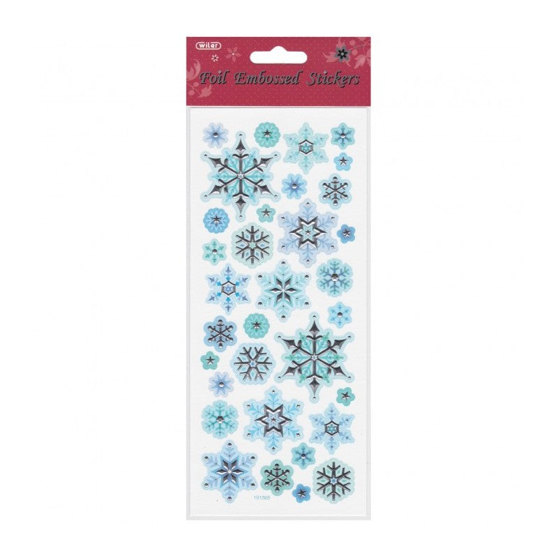 Stickers In Rilievo Con Stampa Metallizzata – Wiler Fiocchi Di Neve Stk191008