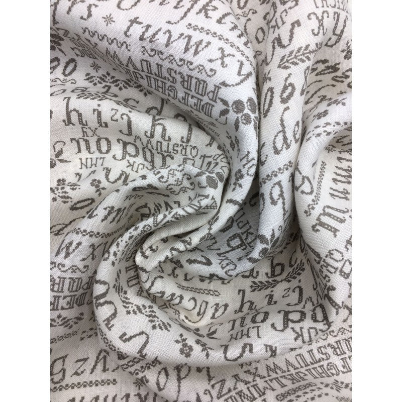 Stoffa A Fantasia - Alfabeto - Lino