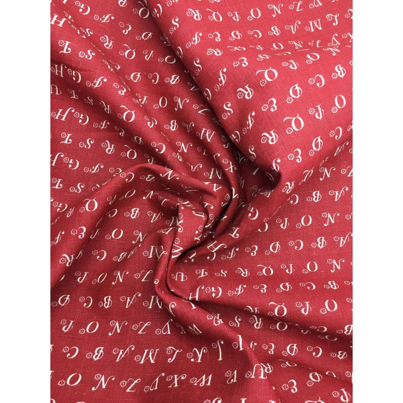 Stoffa A Fantasia - Alfabeto - Lino