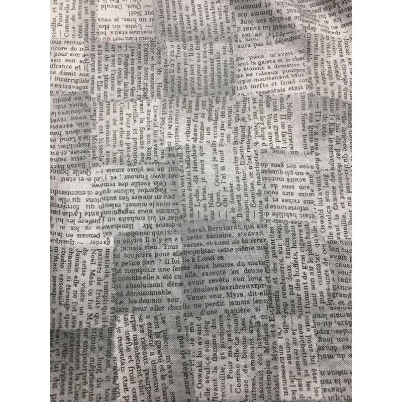 Stoffa A Fantasia - Carta Di Giornale - Cotone