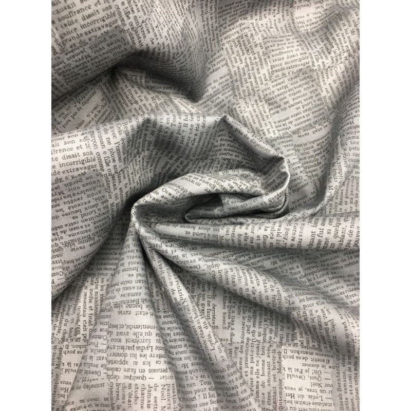 Stoffa A Fantasia - Carta Di Giornale - Cotone