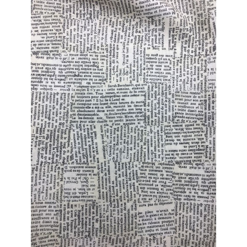 Stoffa A Fantasia - Carta Di Giornale - Cotone