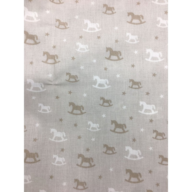 Stoffa A Fantasia - Cavalli A Dondolo - Cotone