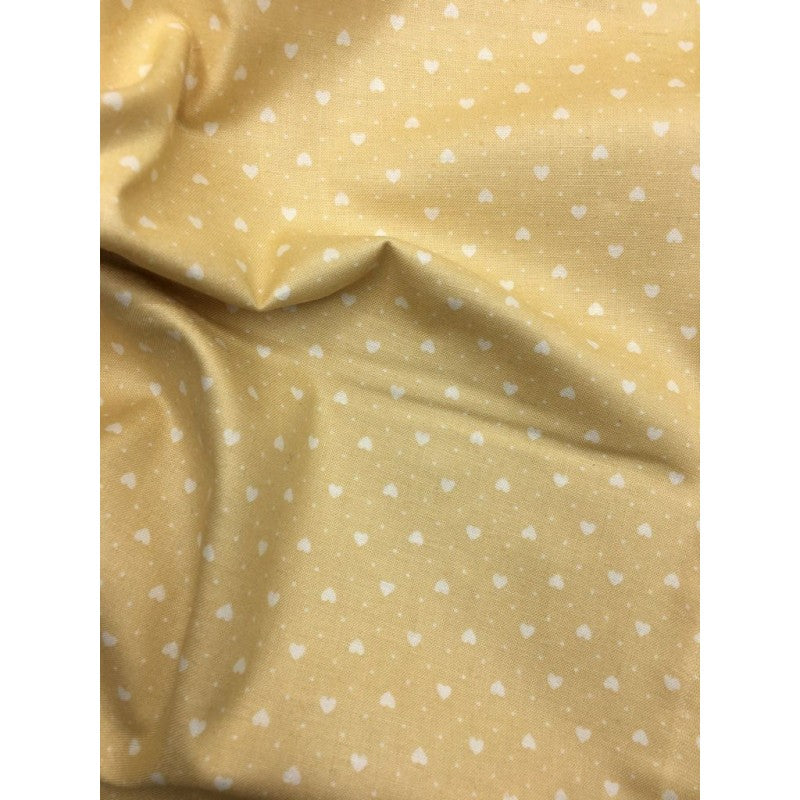 Stoffa A Fantasia - Cuoricini - Cotone