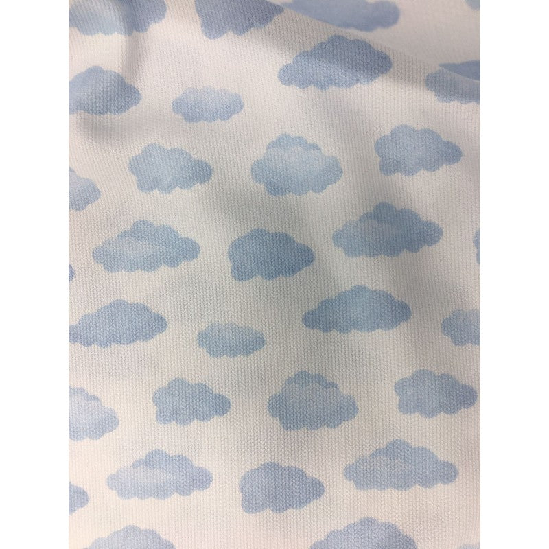 Stoffa A Fantasia - Nuvolette - Piquet