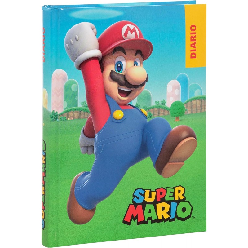 Super Mario - Diario Scuola 2024-2025 Ufficiale Super Mario, Diario 12 Mesi, 13 X 17,8h Cm, Verde