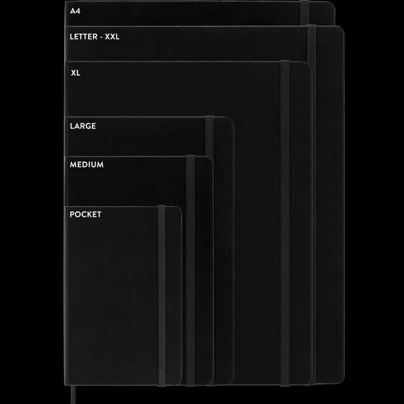 Taccuino Large Classic A Puntini Moleskine Copertina Rigida 240 Pagine 70gr Nero