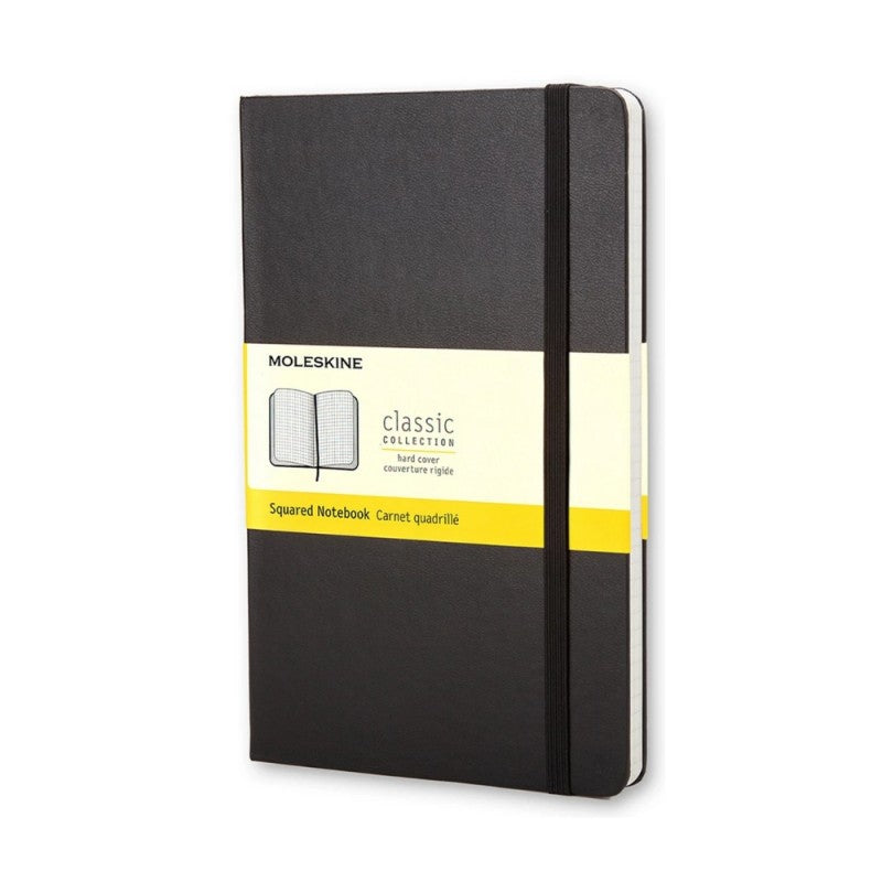 Taccuino Large Classic A Quadretti Moleskine Copertina Rigida 240 Pagine 70gr Nero