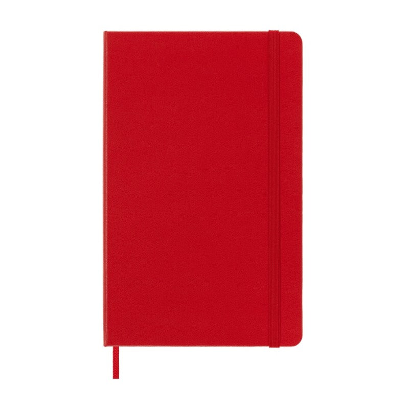 Taccuino Large Classic A Righe Moleskine Copertina Rigida 240 Pagine  70gr – Rosso / Nero