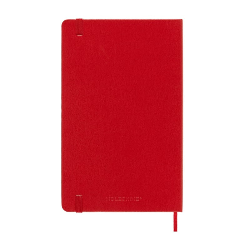 Taccuino Large Classic A Righe Moleskine Copertina Rigida 240 Pagine  70gr – Rosso / Nero