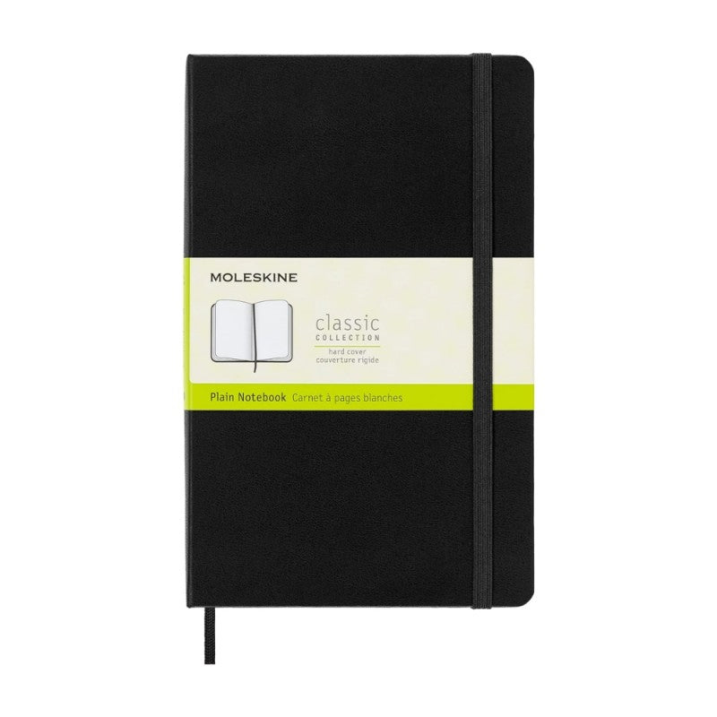 Taccuino Large Classic Fogli Bianchi Moleskine Copertina Rigida 240 Pagine 70gr Nero / Rosso