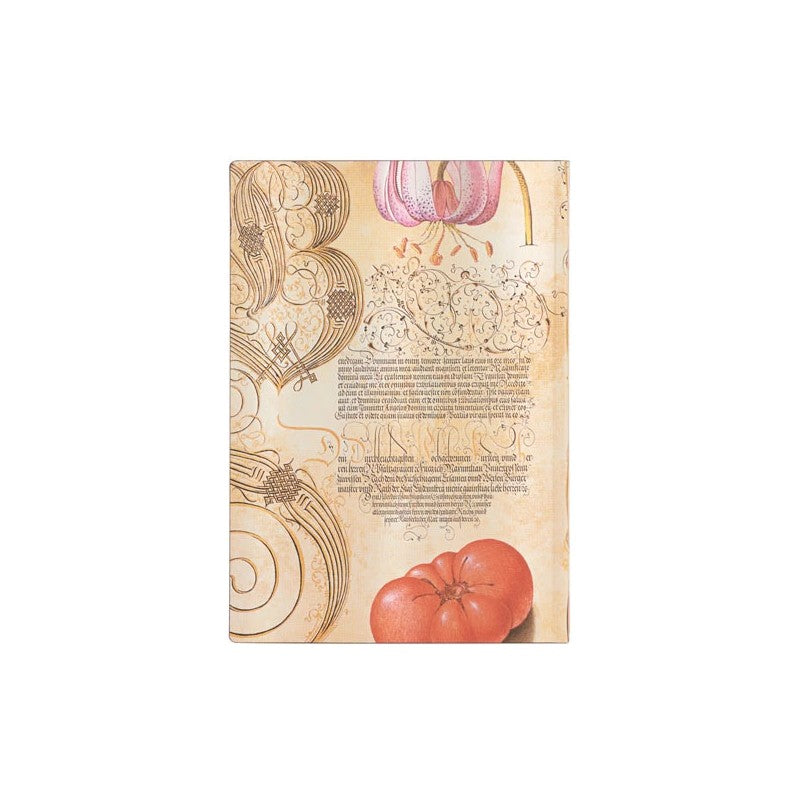 Taccuino Midi A Righe Paperblanks Giglio & Pomodoro, Mira Botanica 176 Pagine 100 Gr