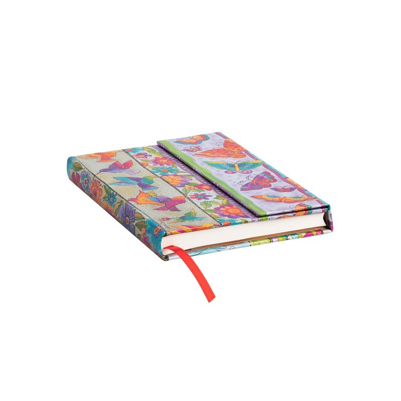 Taccuino Midi Fogli Bianchi Paperblanks Farfalle E Colibrì 144 Pagine 120 Gr