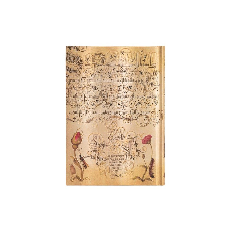 Taccuino Midi Fogli Bianchi Paperblanks Rosa Fiamminga Mira Botanica 144 Pagine 120 Gr