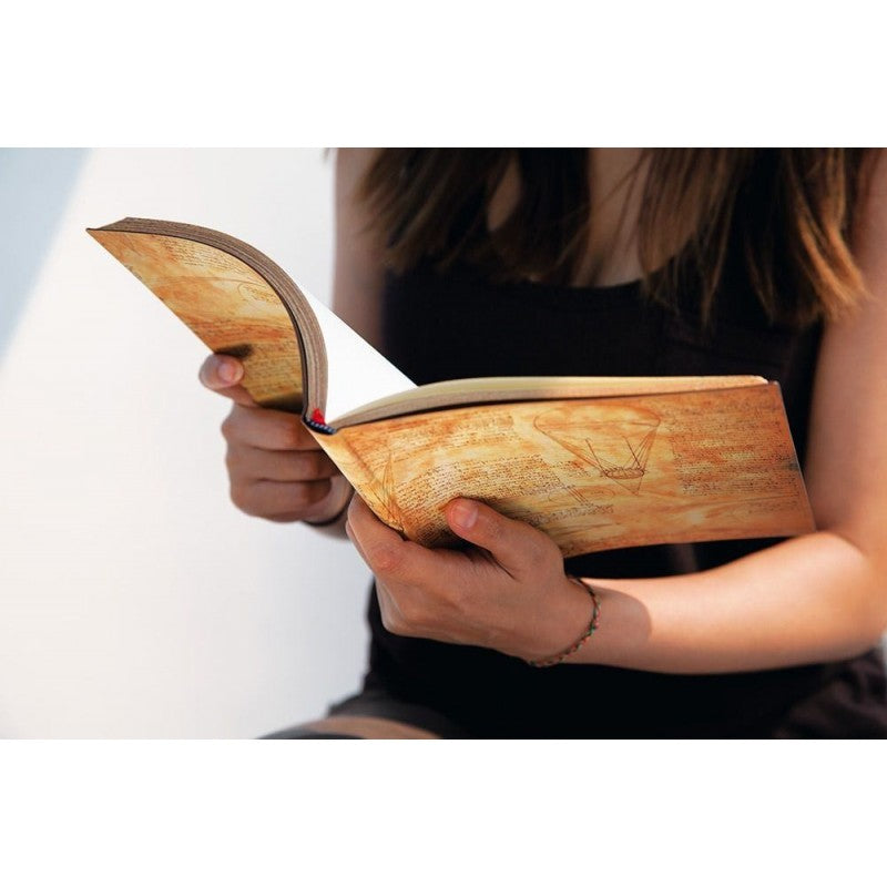 Taccuino Ultra A Righe Paperblanks Sole E Chiaro Di Luna Gli Schizzi Di Leonardo 240 Pagine 100 Gr