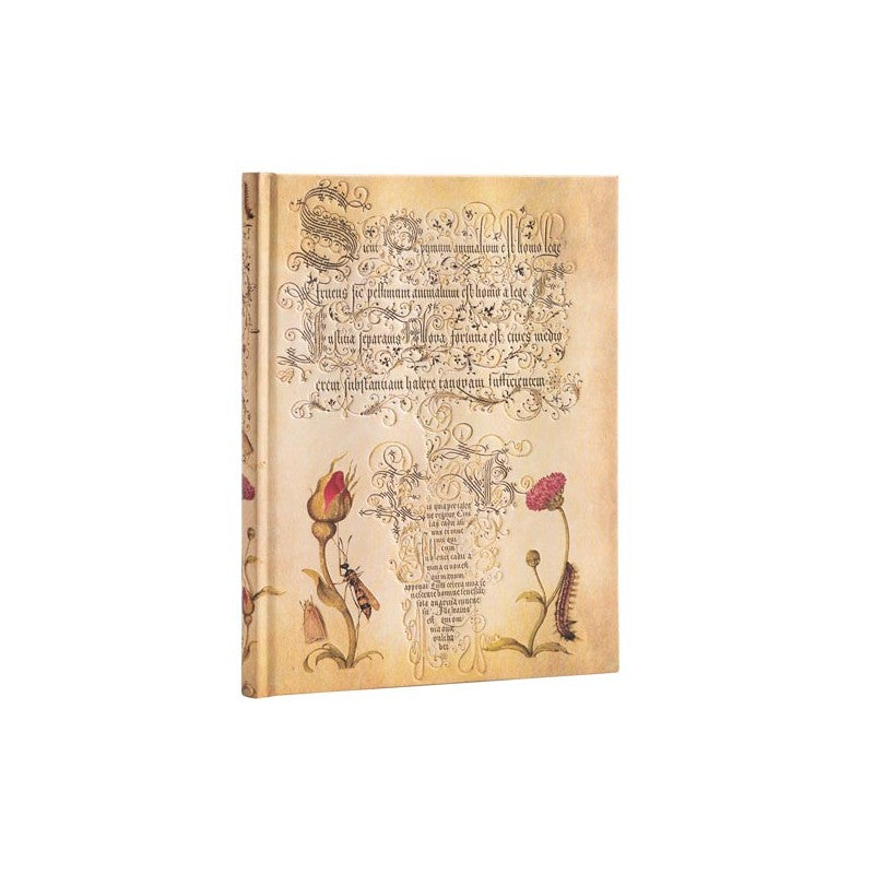 Taccuino Ultra Fogli Bianchi Paperblanks Rosa Fiamminga Mira Botanica 144 Pagine 120 Gr