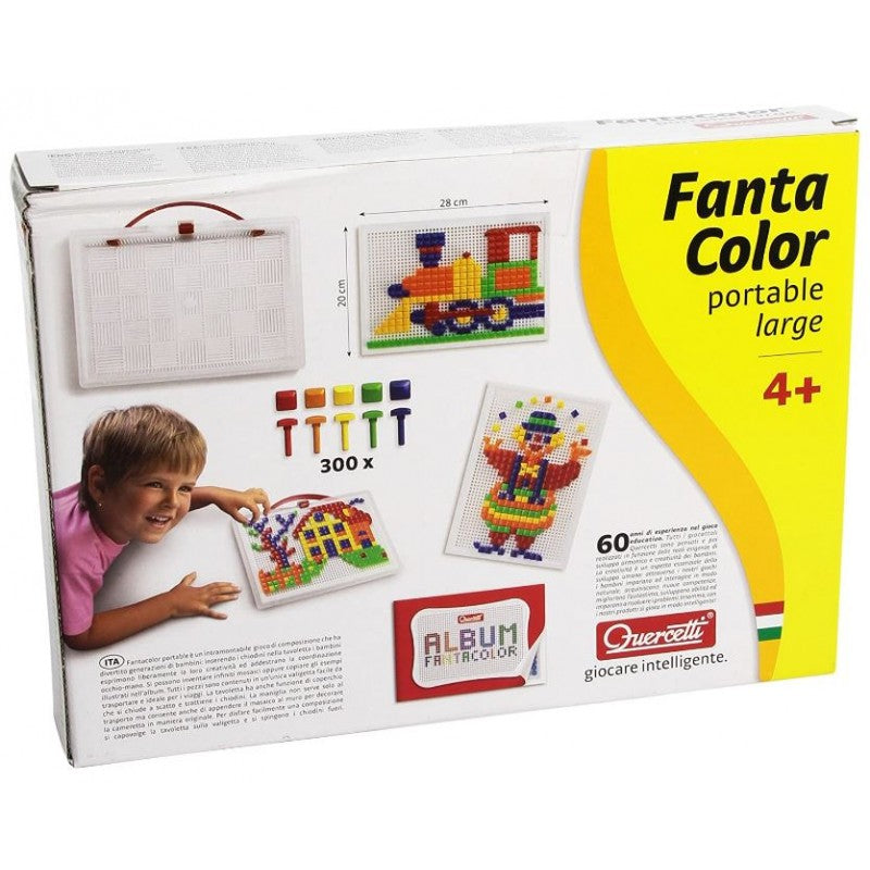 Tavoletta Chiodini Fantacolor Portable Large - Quercetti