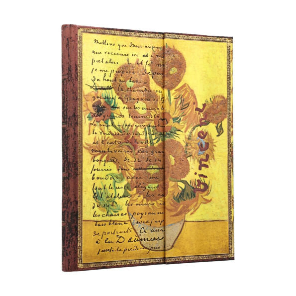 Van Gogh, Sunflowers Ultra Unlined Hardcover Journal