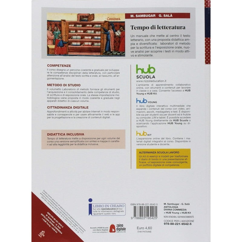 Tempo Di Letteratura. Antologia Della Divina Commedia. Per Le Scuole Superiori. Con Ebook. Con Espansione Online