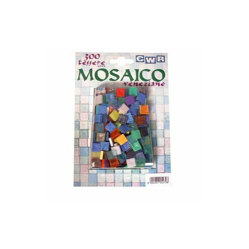 Tessere Mosaico Plastica - Blister 300 Pezzi - Assortiti Cwr Cod. 05479