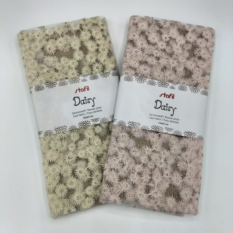 Tessuto Pizzo Daisy - Stafil - 50x65 Cm