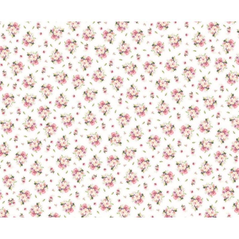 Tessuto Stampato Jersey Capriccio Edenroses Cm 35 X 50 Renkalik