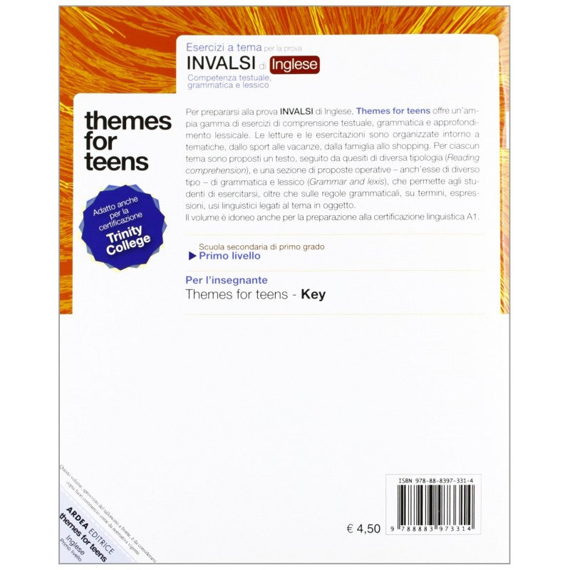 Themes For Teens. Primo Livello. Materiali Per Il Docente