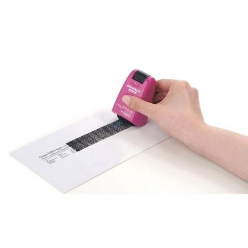 Timbro Per Proteggere I Dati Con Tamponcino Da 26mm - Colori Assortiti