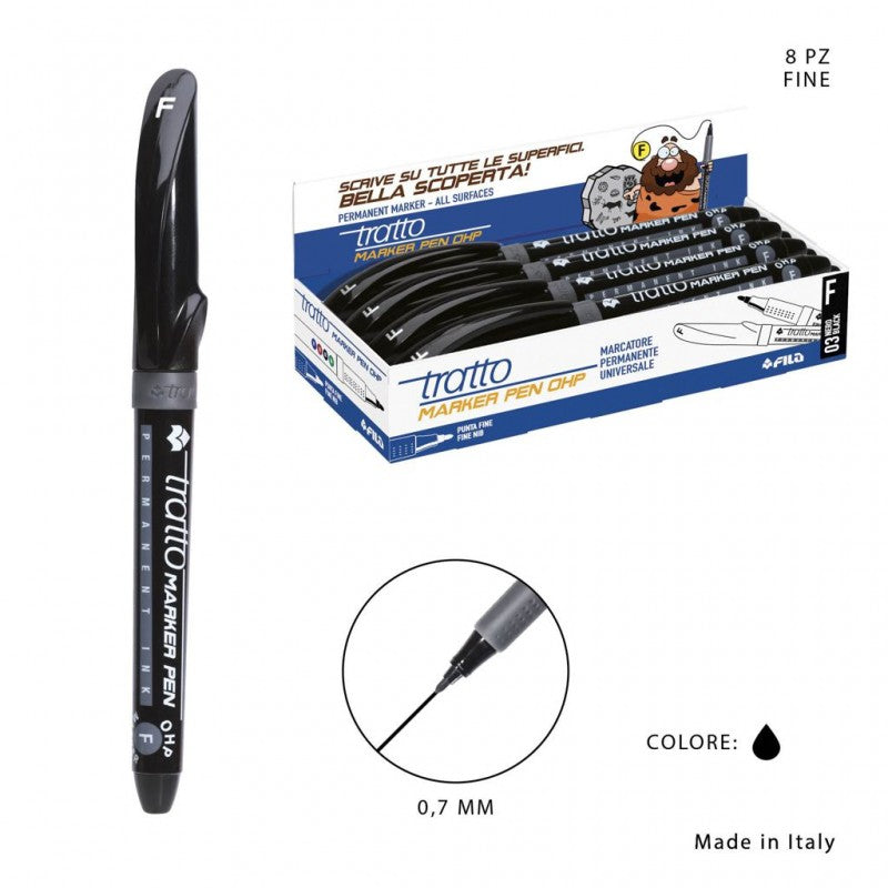 Tratto Marker Pen Ohp Penna punta Superfine