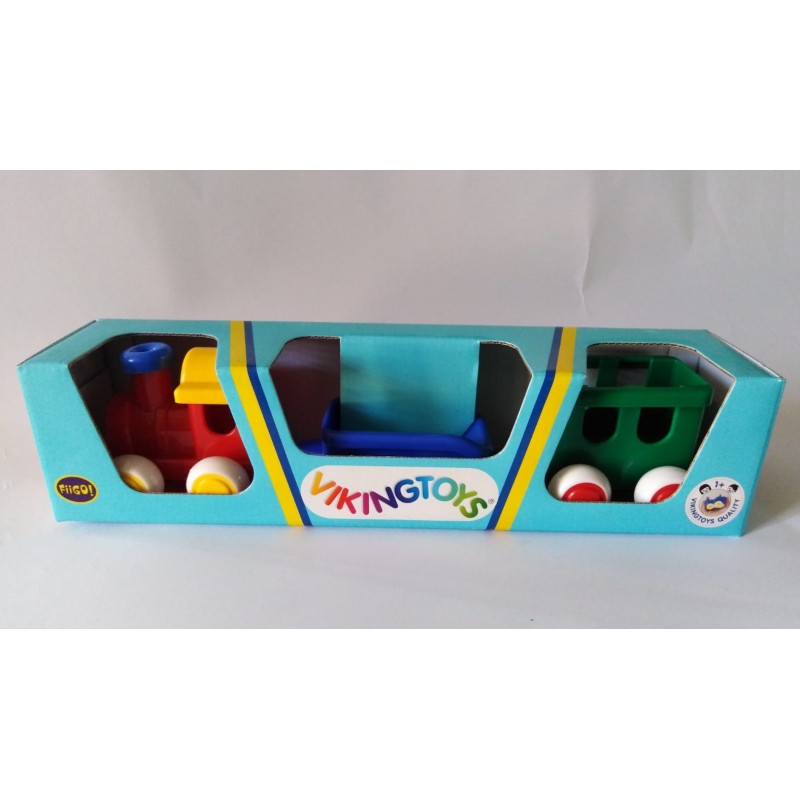 Trenino Chubbies Con 2 Vagoni E Scatola – Viking Toys 81174a