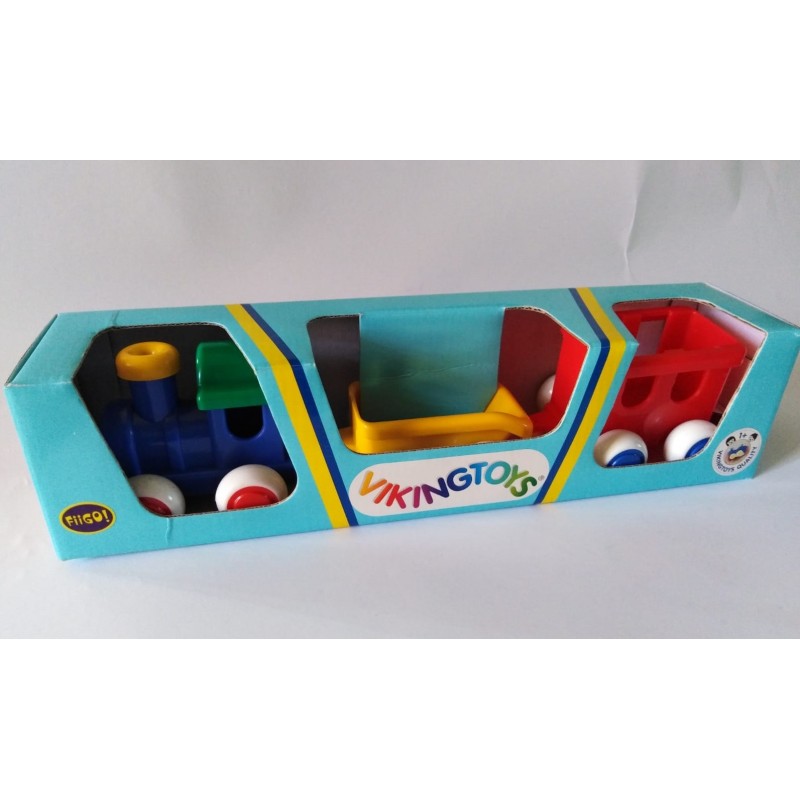 Trenino Chubbies Con 2 Vagoni E Scatola – Viking Toys 81174b