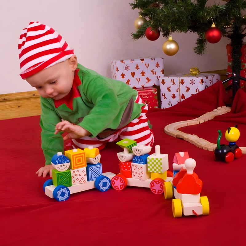 Trenino Con Vagoni In Legno – Bigjigs Toys Rail Set