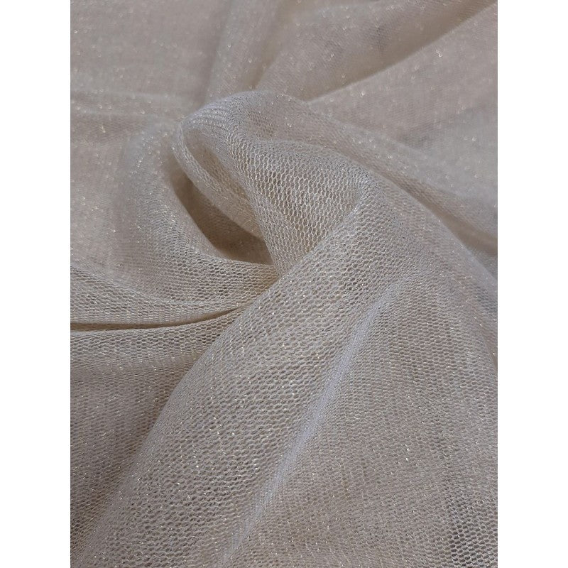 Tulle Glitter Elasticizzato - Oro - 170 X 50 Cm