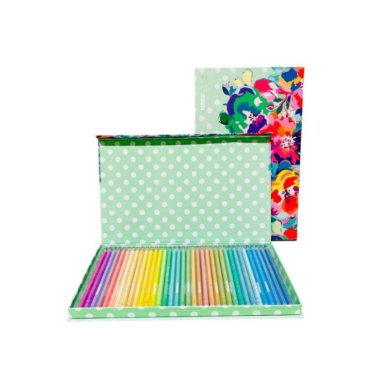 Valigetta 36 Pastelli Glitter Tinta Unita Vintage