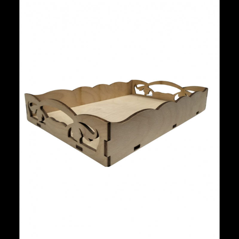 Vassoio In Legno Da Decorare - Grande - Cwr