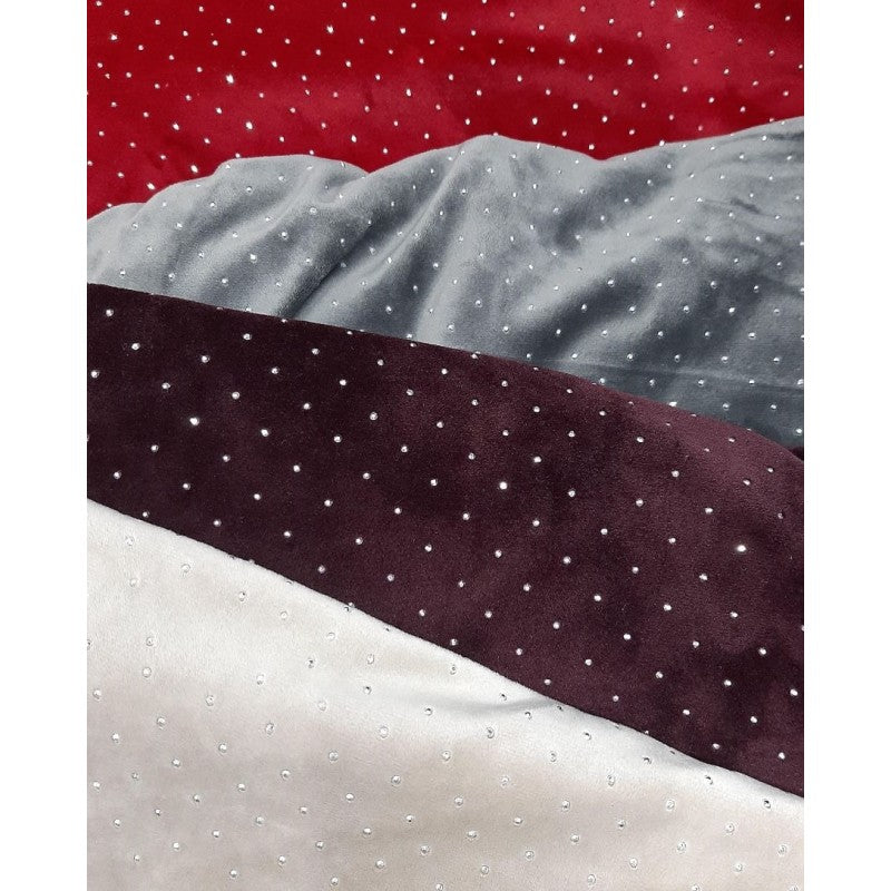 Velluto Stretch Con Strass