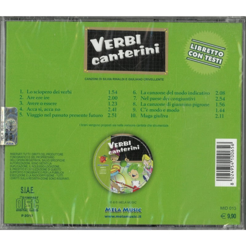 Verbi Canterini. Cd Audio – Mela Music