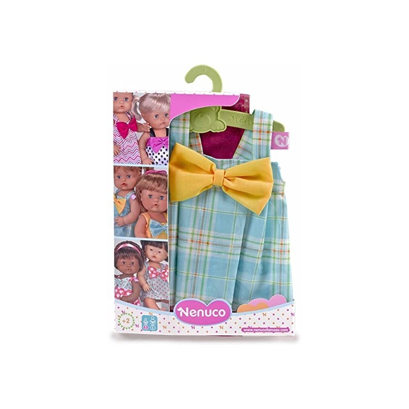 Vestitino Nenuco Baby Con Gruccia Per Bambola – Rosa, Azzurro, Giallo