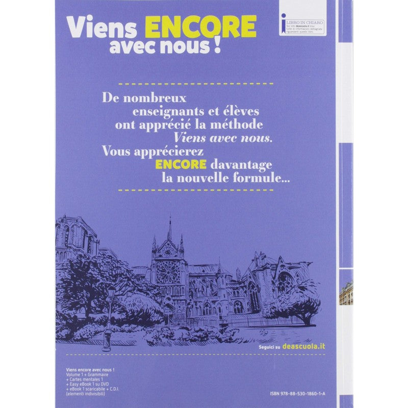 Viens Encore Avec Nous! (vol. 1) Livre Élève Et Cahier D'exercices. Con 2 Libri: Cartes Mentales-grammaire. Con Dvd-rom