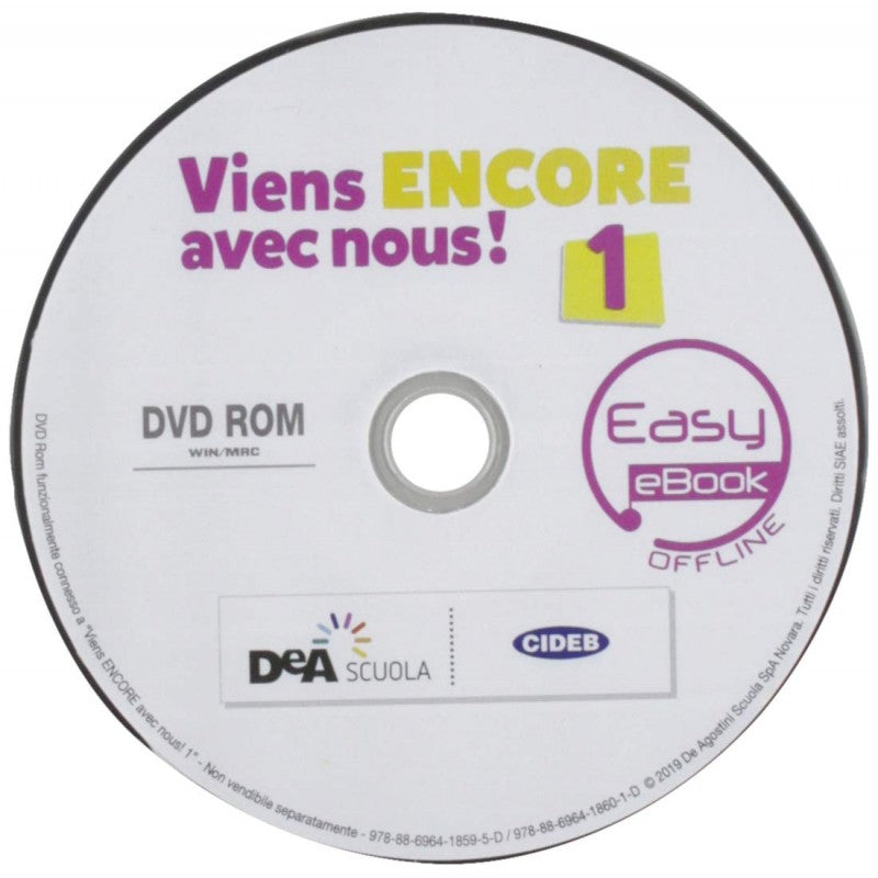 Viens Encore Avec Nous! (vol. 1) Livre Élève Et Cahier D'exercices. Con 2 Libri: Cartes Mentales-grammaire. Con Dvd-rom