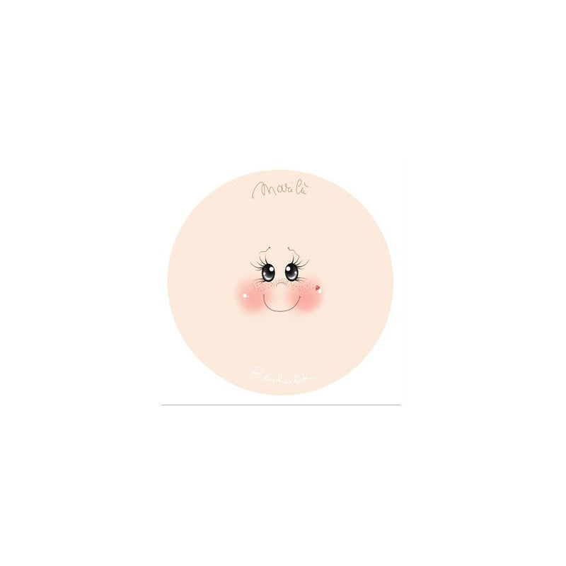 Viso Stampato Su Tessuto Marilu' Ø 19