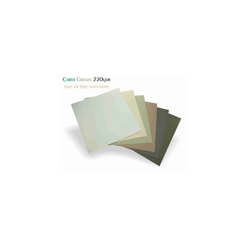 Wiler Carta Grezza 220g – 305x305mm – 24fg – Color Kraft