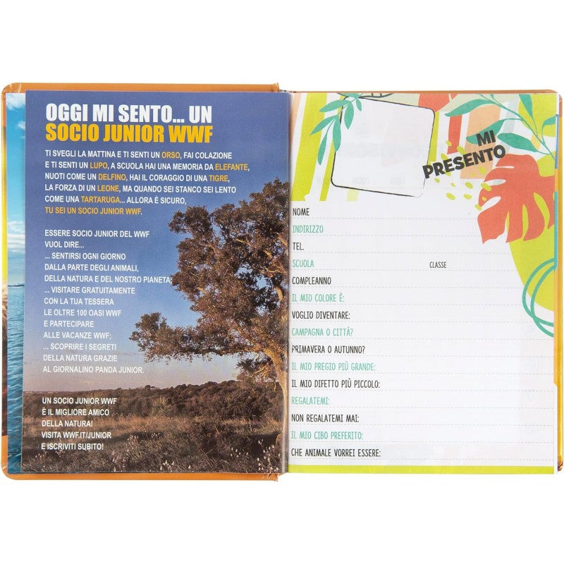 Wwf - Diario Scuola 2024-2025 Ufficiale Wwf, Diario 12 Mesi, 13 X 17,8h Cm, Leopardo