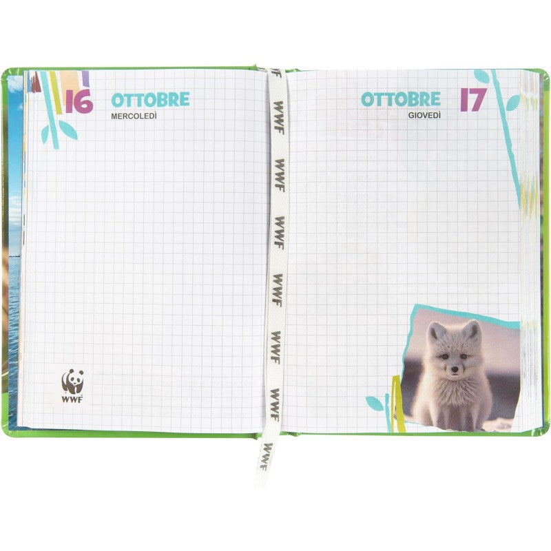 Wwf - Diario Scuola 2024-2025 Ufficiale Wwf, Diario 12 Mesi, 13 X 17,8h Cm, Tigre