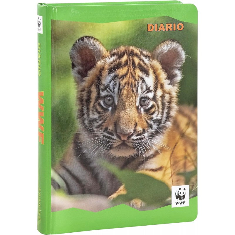 Wwf - Diario Scuola 2024-2025 Ufficiale Wwf, Diario 12 Mesi, 13 X 17,8h Cm, Tigre