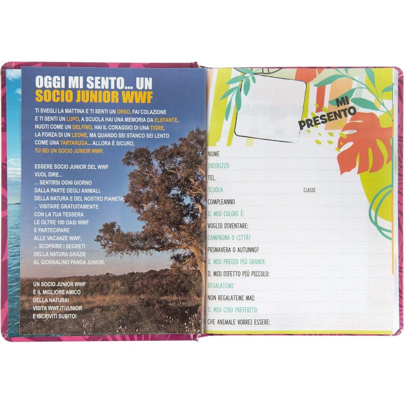Wwf - Diario Scuola 2024-2025 Ufficiale Wwf, Diario 12 Mesi, 13 X 17,8hcm, Panda