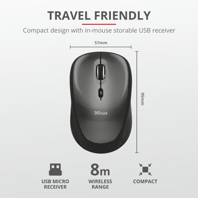 Yvi Wireless Mouse - Trust