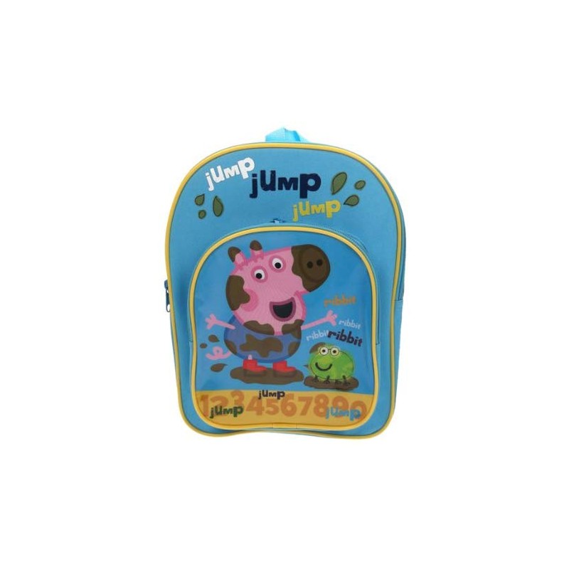 Zainetto Asilo Peppa Pig Baby George Azzurro