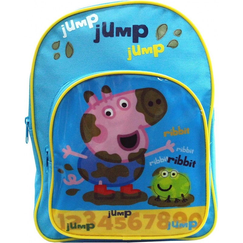 Zainetto Asilo Peppa Pig Baby George Azzurro